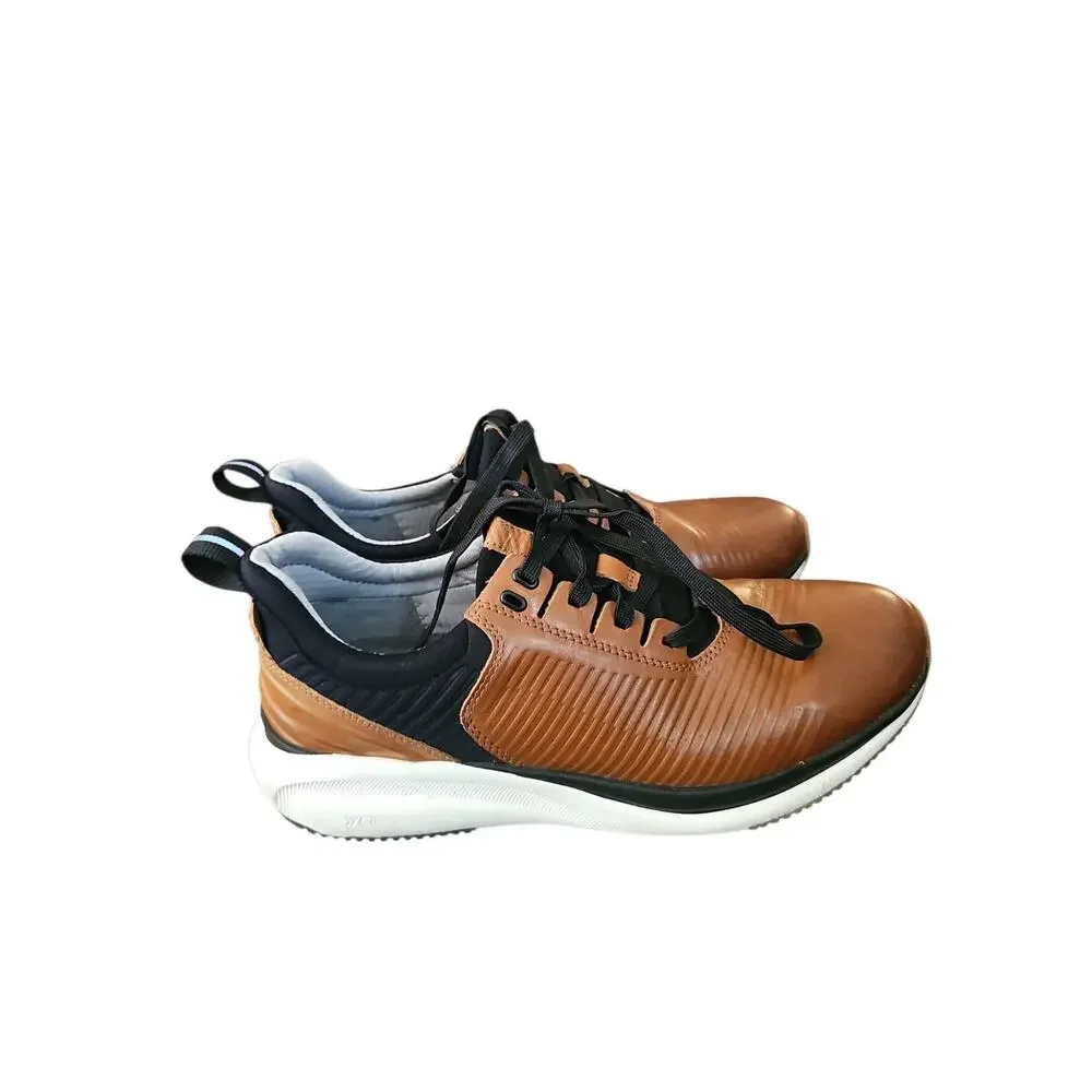 Johnston & Murphy XC4 TR1-Luxe Hybrid - Tan Full Grain dress shoe sneaker sz 10M